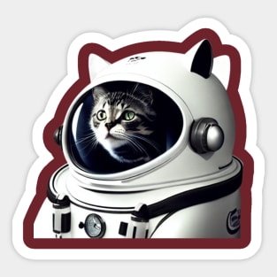 Astronaut kitty Sticker